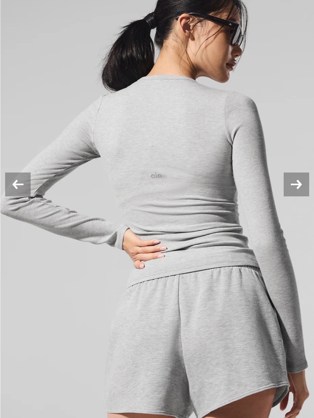 Alo Ribbed Modal Long Sleeve - Picture 6 of 6